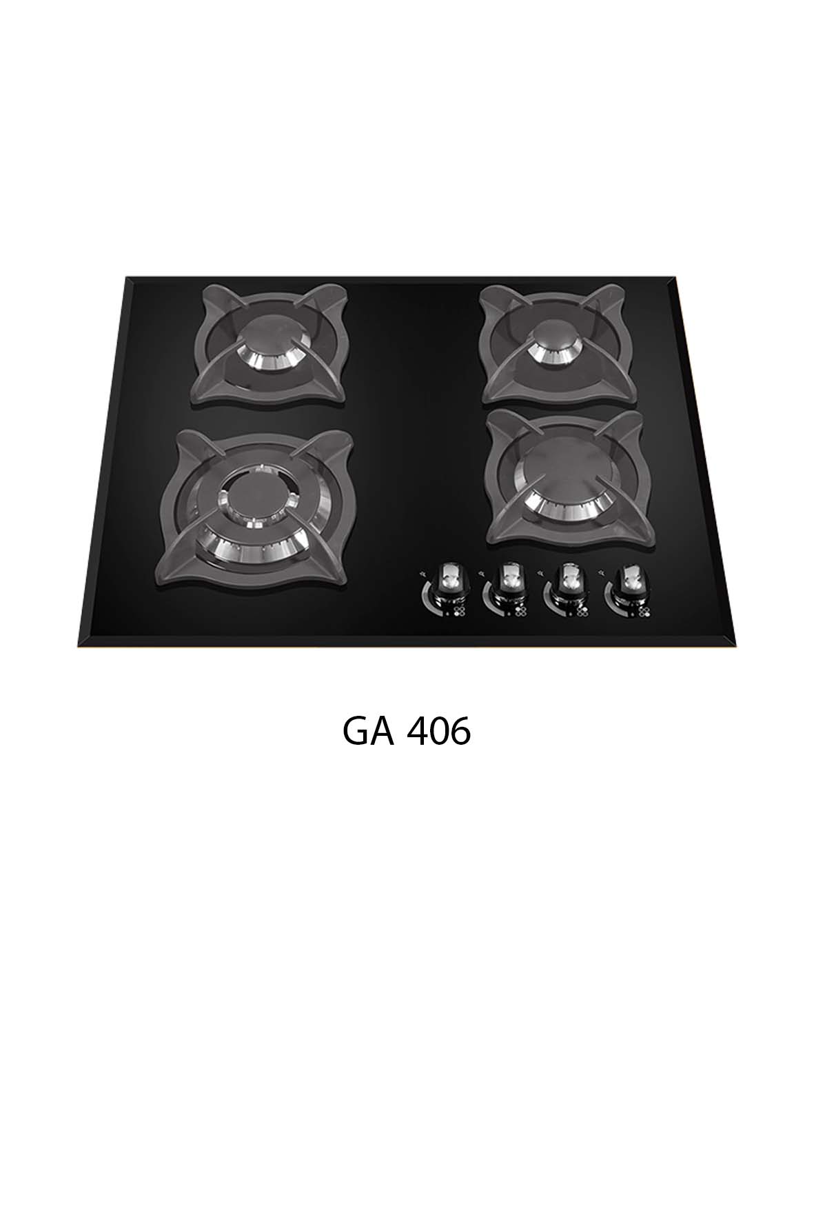اجاق گاز 4شعله صفحهای شیشه ای تکنو سیف GA406